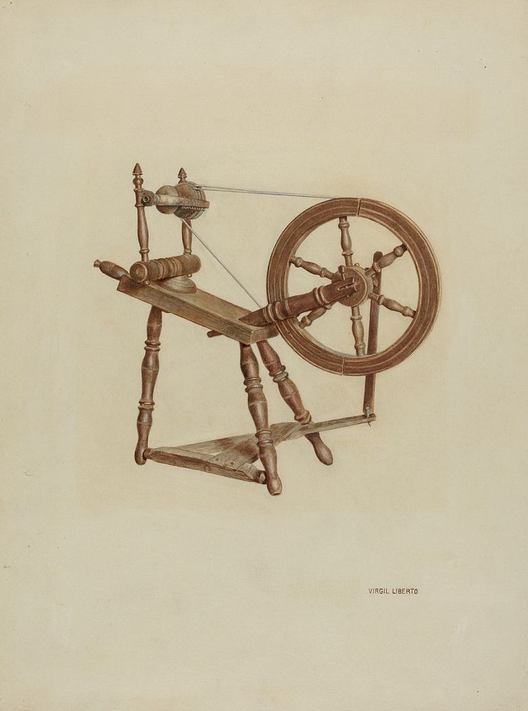 Spinning Wheel (ca.1939) by Virgil A. Liberto.  