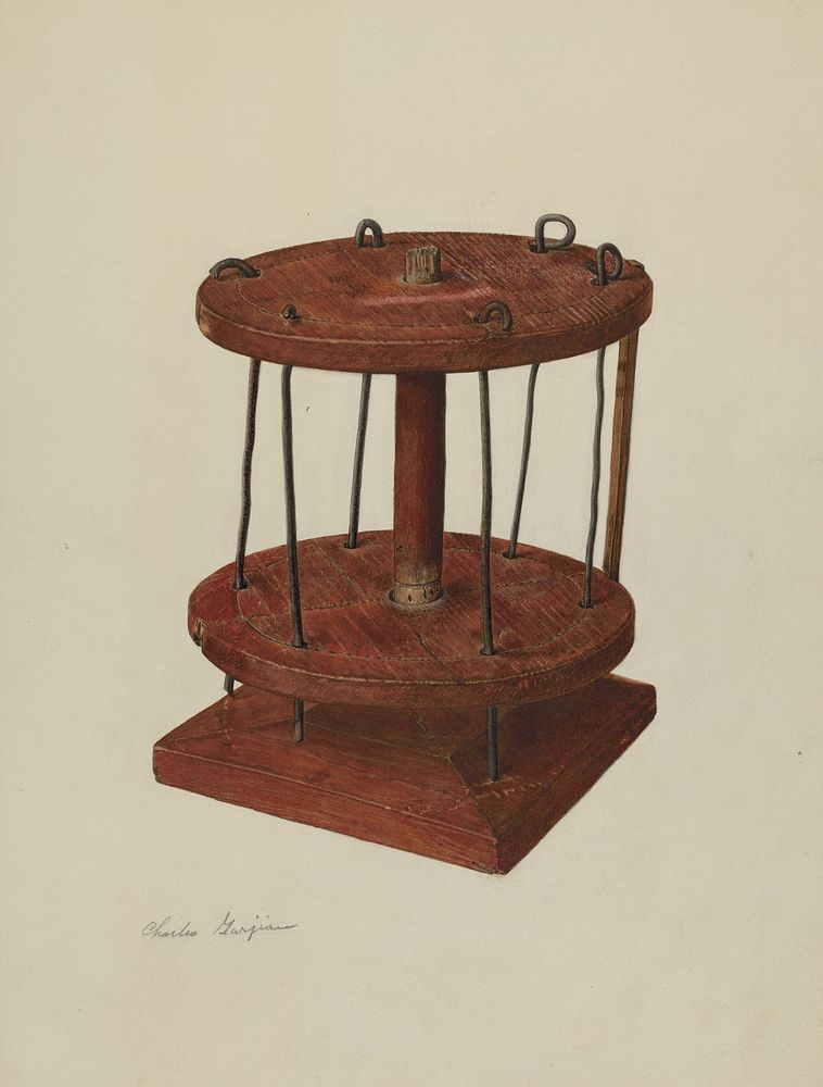 Spool Rack (ca.1939) by Charles Garjian.  