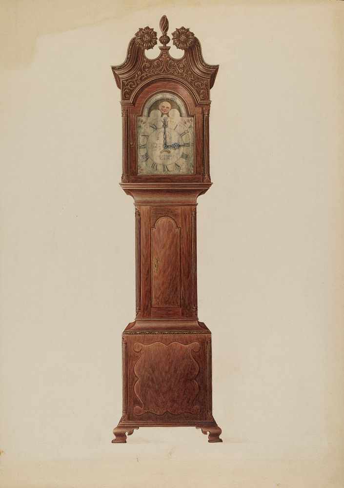 Tall Clock (c. 1937) by Frank Wenger.  