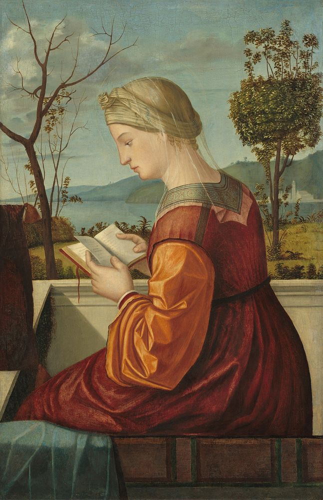 The Virgin Reading (ca. 1505) by Vittore Carpaccio.  