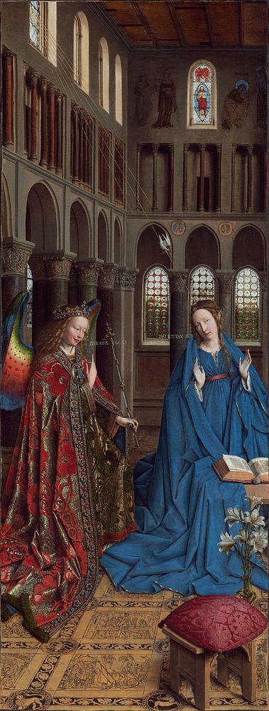 The Annunciation (ca. 1434&ndash;1436) by Jan van Eyck.