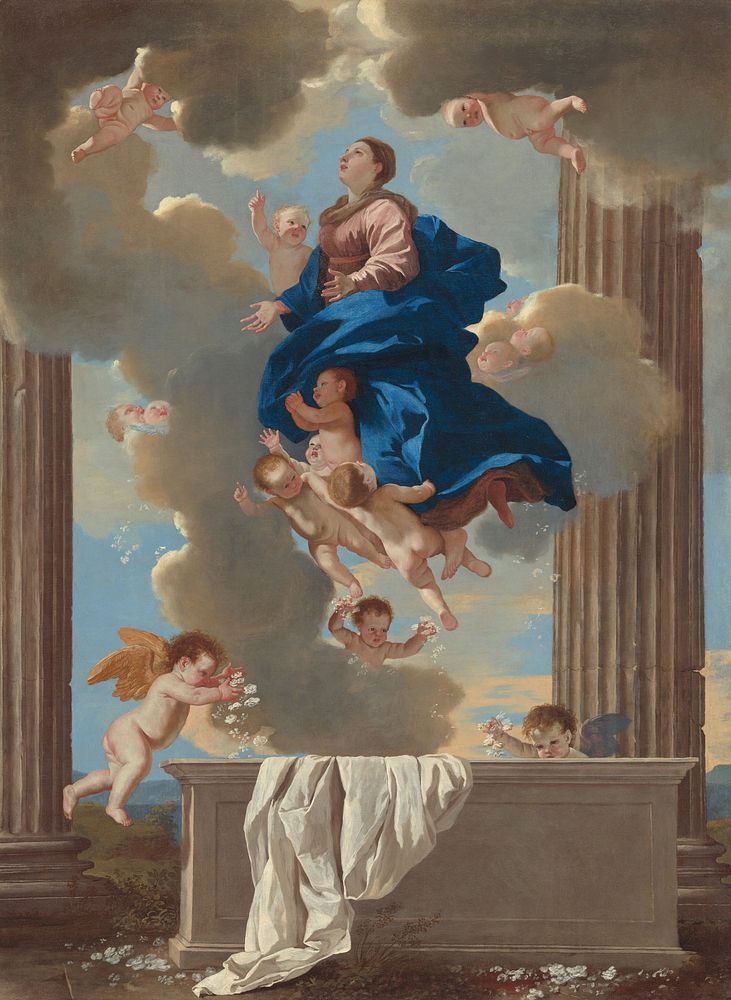 The Assumption of the Virgin (ca. 1630–1632) by Nicolas Poussin.  