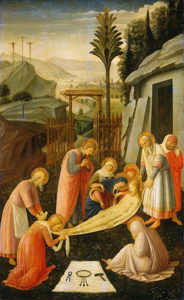 The Entombment of Christ (ca. 1450) by Fra Angelico.  