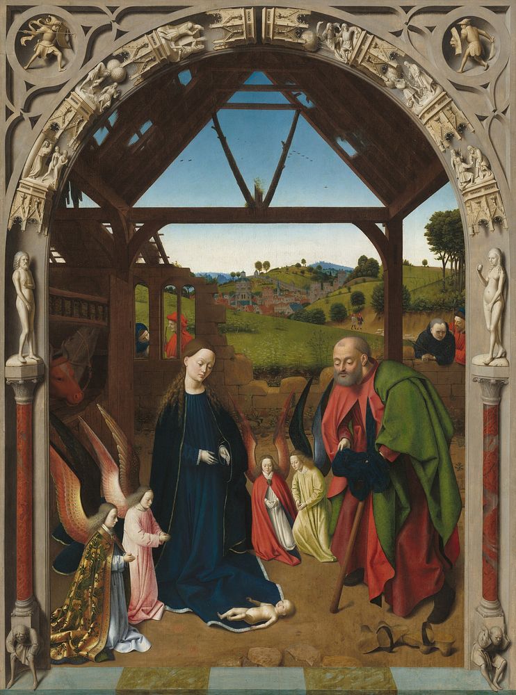 The Nativity (ca. 1450) by Petrus Christus.  