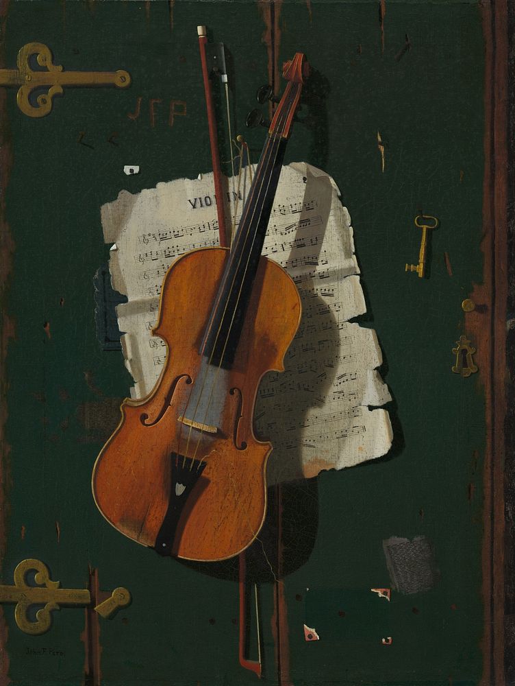 The Old Violin (ca. 1890) by John Frederick Peto.  