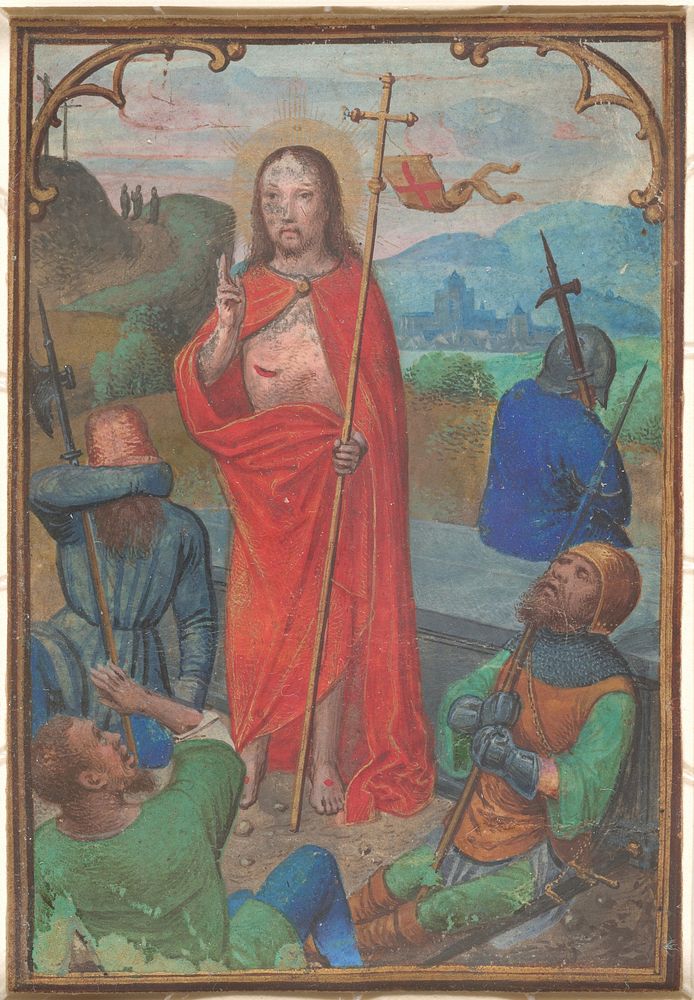 The Resurrection (ca. 1530) by Simon Bening.  