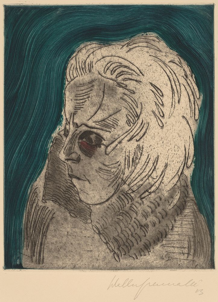 Paul Klee's Tired Woman, Sonia Gramatt&eacute; (1923) 