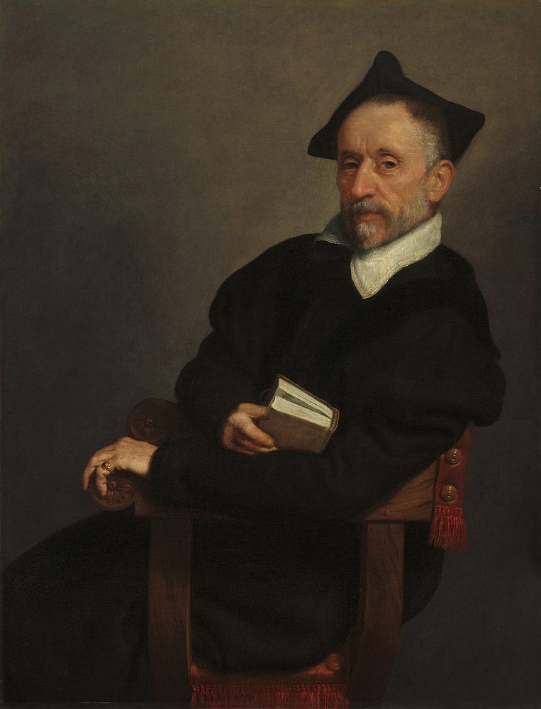 "Titian's Schoolmaster" (ca. 1575) by Giovanni Battista Moroni.  