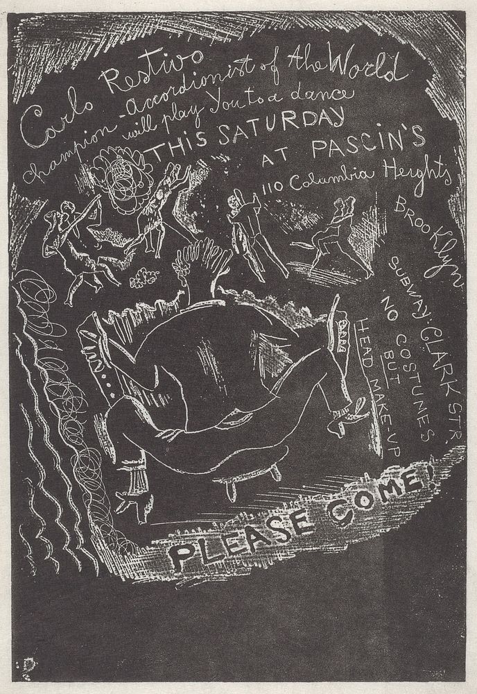 Invitation to Party at Jules Pascin's (1918) by Jules Pascin.  