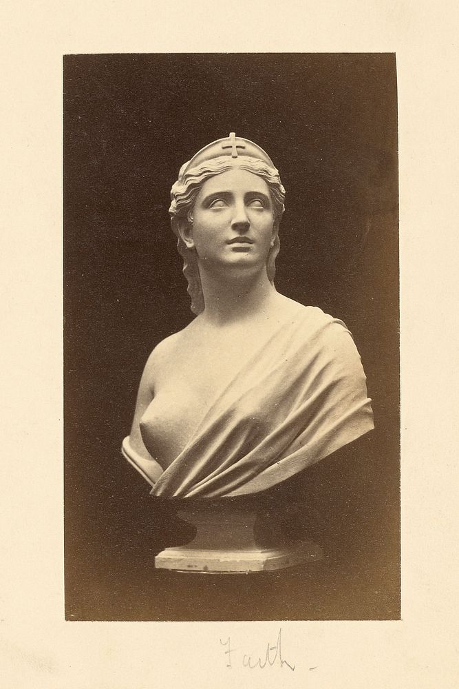 Bust of Faith by Hiram Powers about 1870