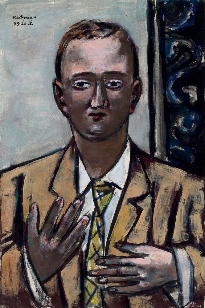 Portrait of Morton D. May (1949) in high resolution by Max Beckmann. 
