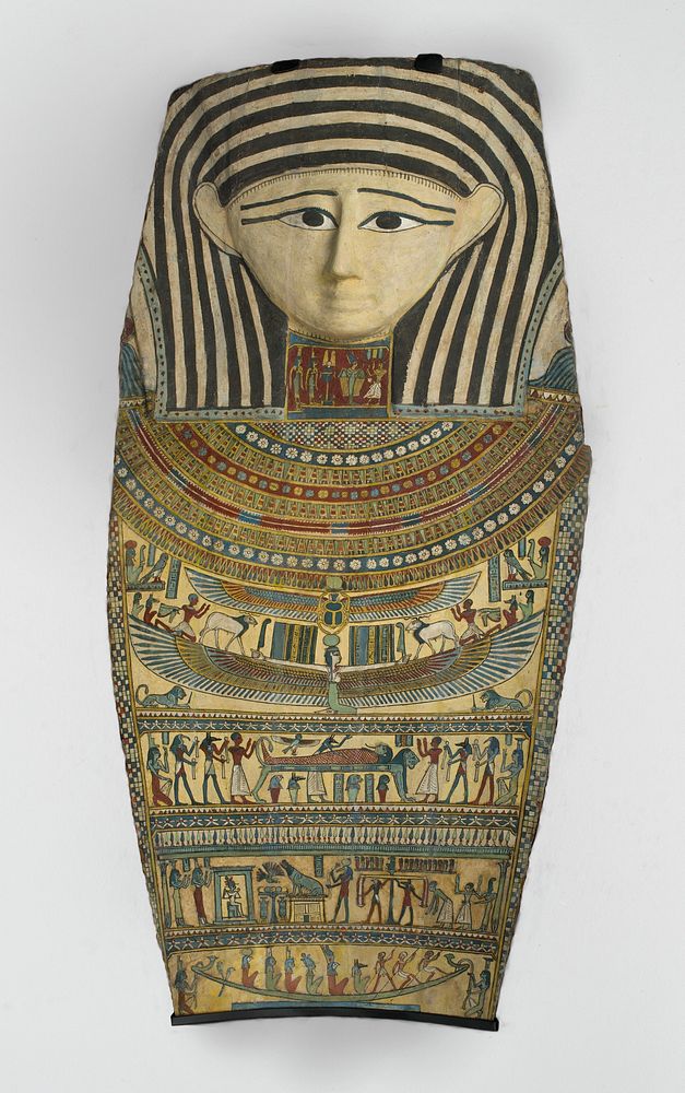 Fragment of Coffin Lid (332–30 BC) sculpture in high resolution by anonymous. 