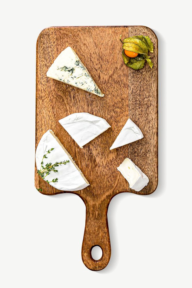 Cheese board collage element psd