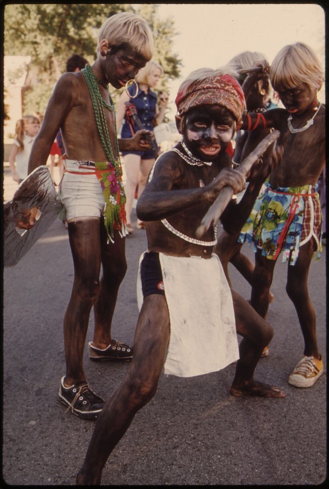 Participants in a Kiddies Parade, an Annual Event Held Early in the Evening During the Summer in New Ulm, Minnesota.