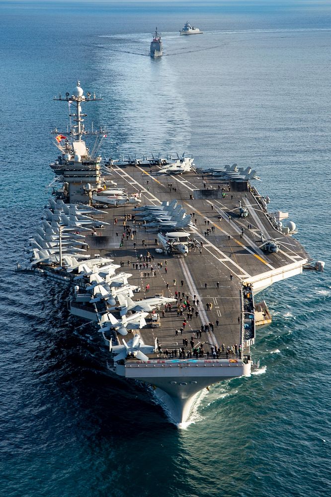 The Nimitz-class aircraft carrier USS Harry S. Truman.