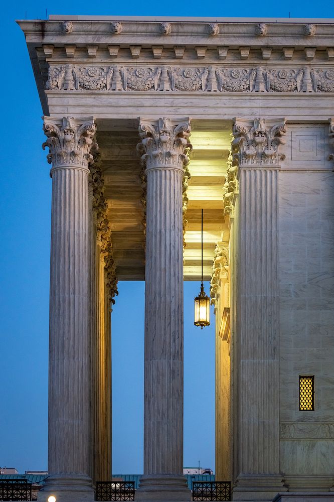 Columns of the Supreme Court Building  -----This official Architect of the Capitol photograph is being made available for…