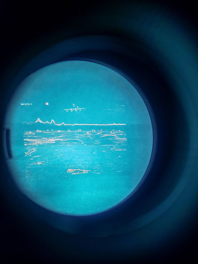 View from binocular. 