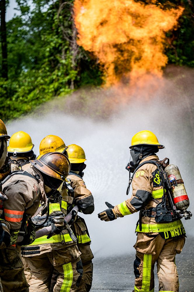 Fire Rescue Academy Training, location unknown, May 6, 2022. Original public domain image from Flickr