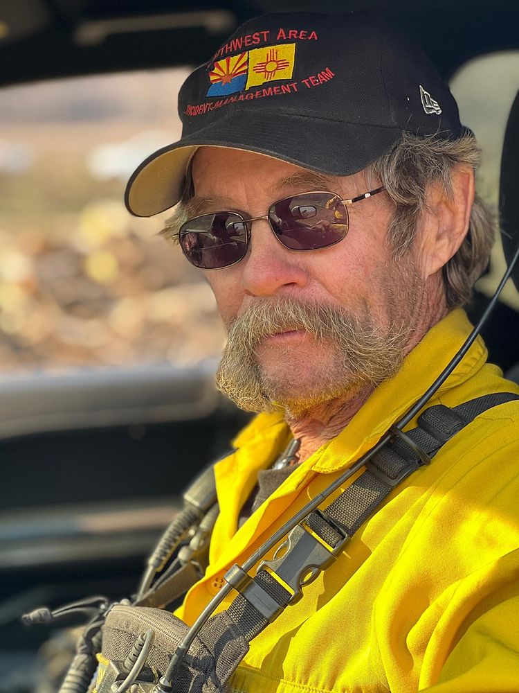 Firefighter on Calf Canyon FireJeff Smith is safety officer with the Southwest Incident Management Team. Photo by Public…