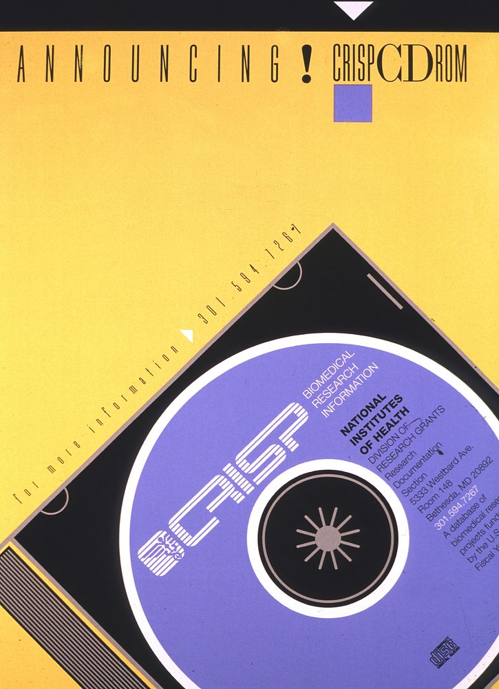 Announcing! CRISP CD-ROM. Original public domain image from Flickr