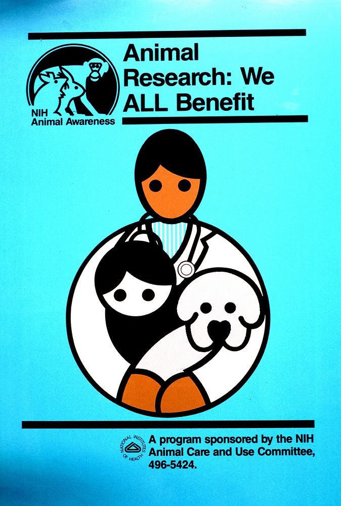Animal Research: We All Benefit. Original public domain image from Flickr