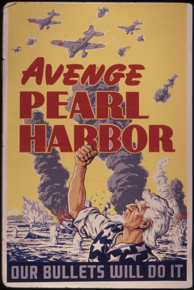 Avenge Pearl Harbor. Our bullets will do it, ca. 1942 - ca. 1943. Original public domain image from Flickr