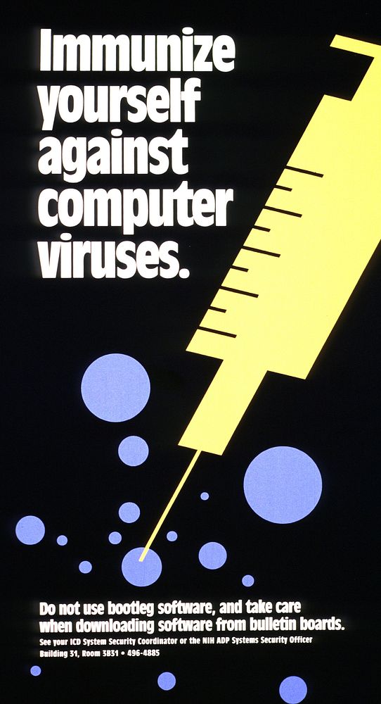 Immunize Yourself Against Computer Viruses. Original public domain image from Flickr