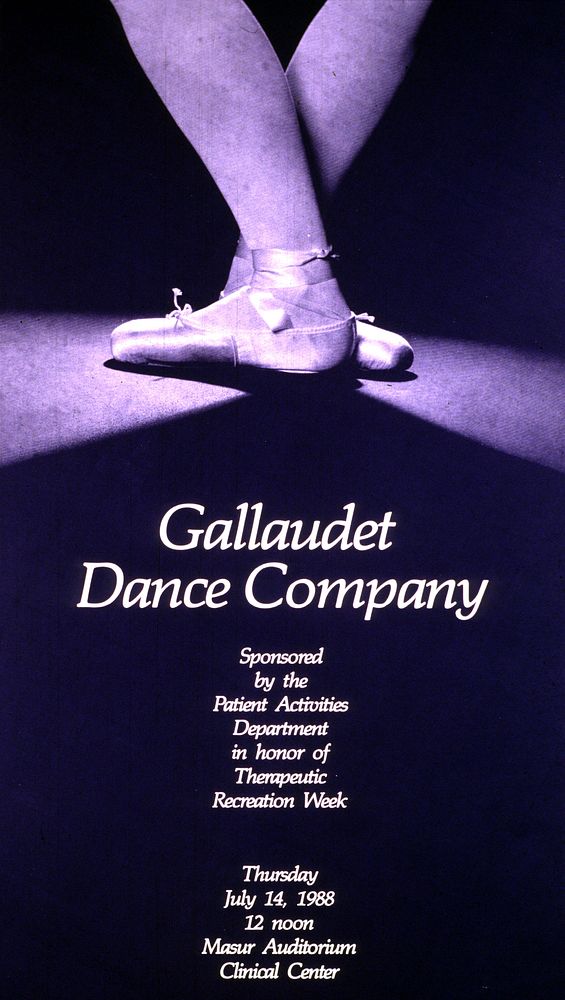 Gallaudet Dance CompanyCollection:Images from the History of Medicine (IHM) Contributor(s):National Institutes of Health…