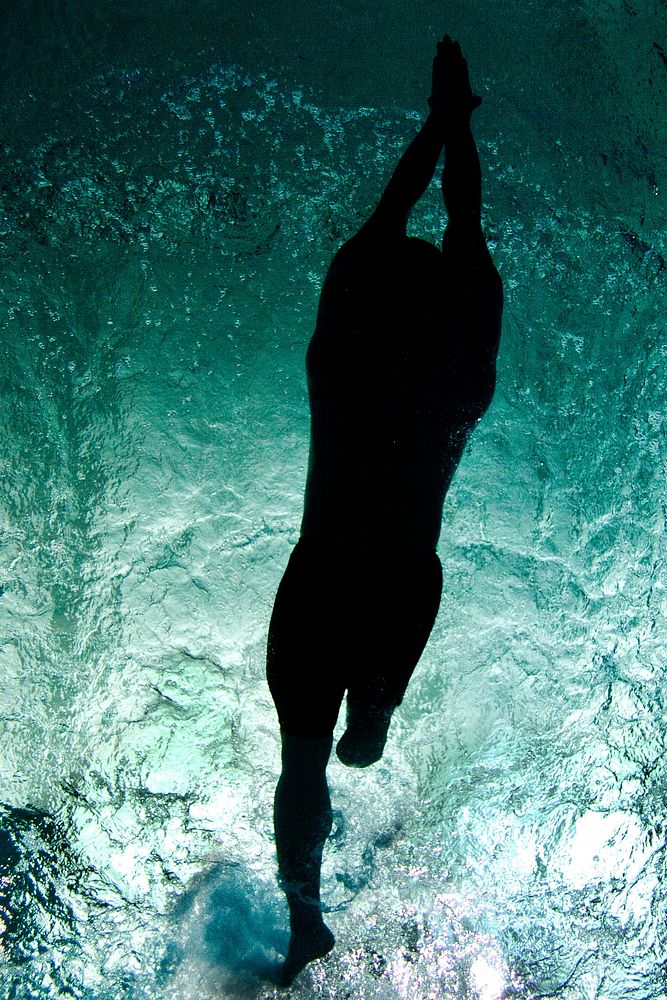 A Marine with the Wounded Warrior Regiment swims during practice for the 2012 Warrior Games at Colorado Springs, Colo.…