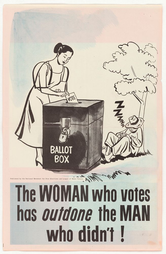 The Woman Who Votes, 10/08/1951. Original public domain image from Flickr
