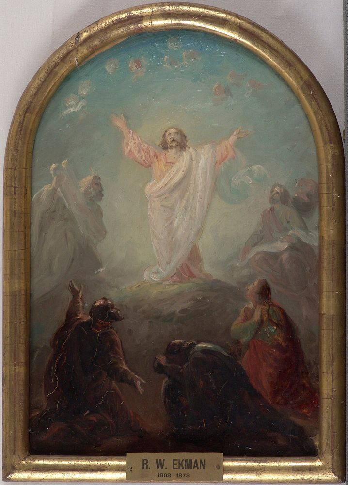 Kristuksen kirkastus, alttaritaululuonnos, by Robert Wilhelm Ekman