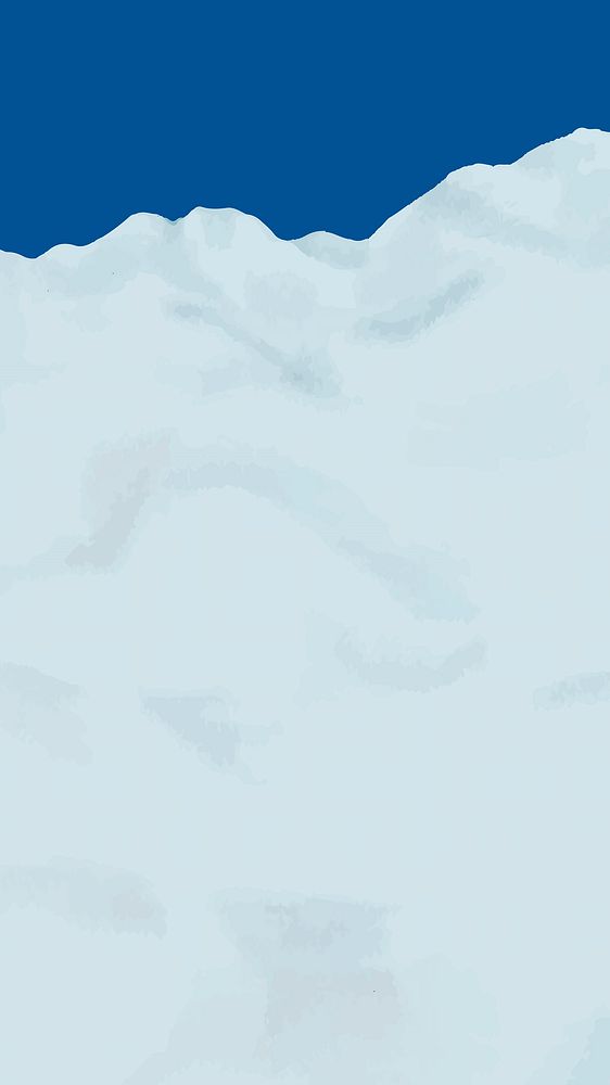 Winter snow phone wallpaper, white and blue background