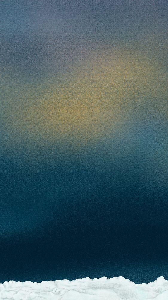 Dark Winter sky mobile wallpaper, blue aesthetic background psd
