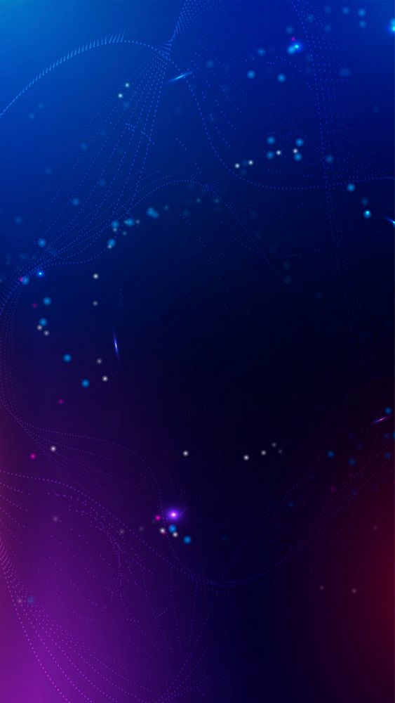 Abstract digital iPhone wallpaper, gradient purple design