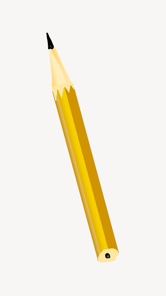 Pencil clipart, illustration. Free public domain CC0 image.