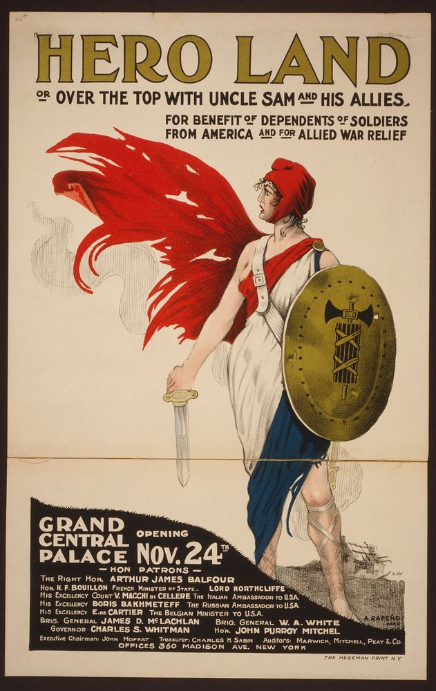 Hero land, or, over the top with Uncle Sam and his allies  A. Rapeño, Paris.