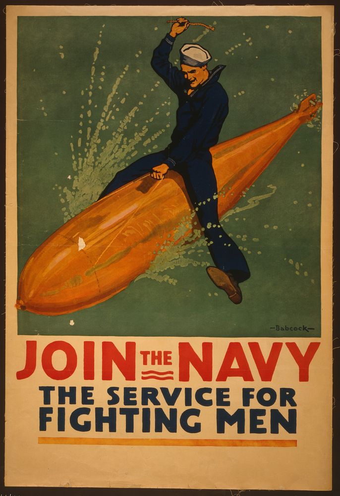 Join the Navy, the service for fighting men  Babcock.