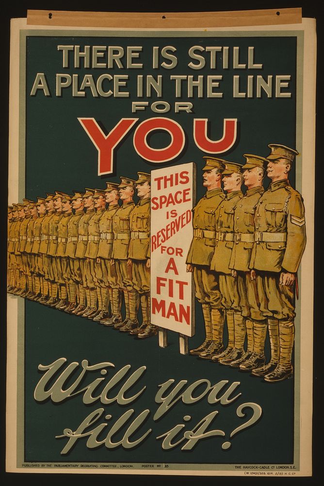 There is still a place in the line for you. Will you fill it?  The Haycock-Cadle Co., London S.E.