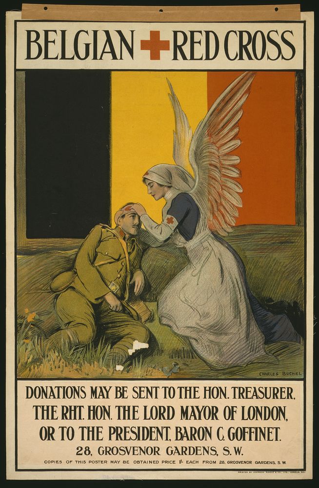 Belgian Red Cross  Charles Buchel ; printed by Johnson, Riddle & Co., Ltd., London, S.E.