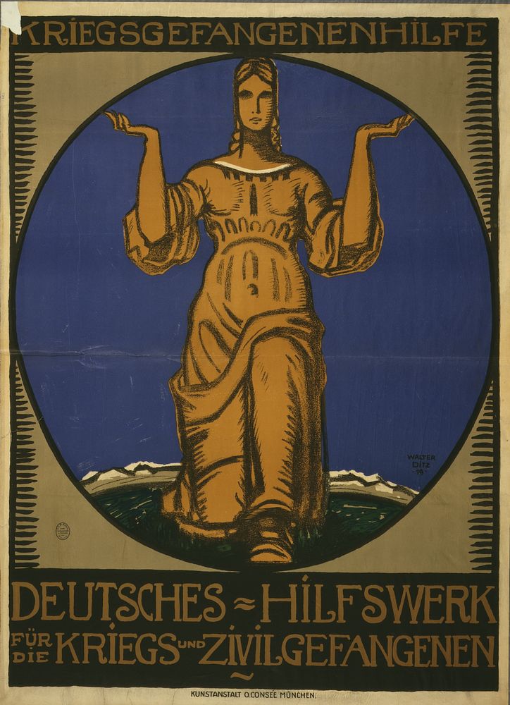 Kriegsgefangenenhilfe. Deutsches Hilfswerk für die Kriegs- und Zivilgefangenen  Walter Ditz, '19.
