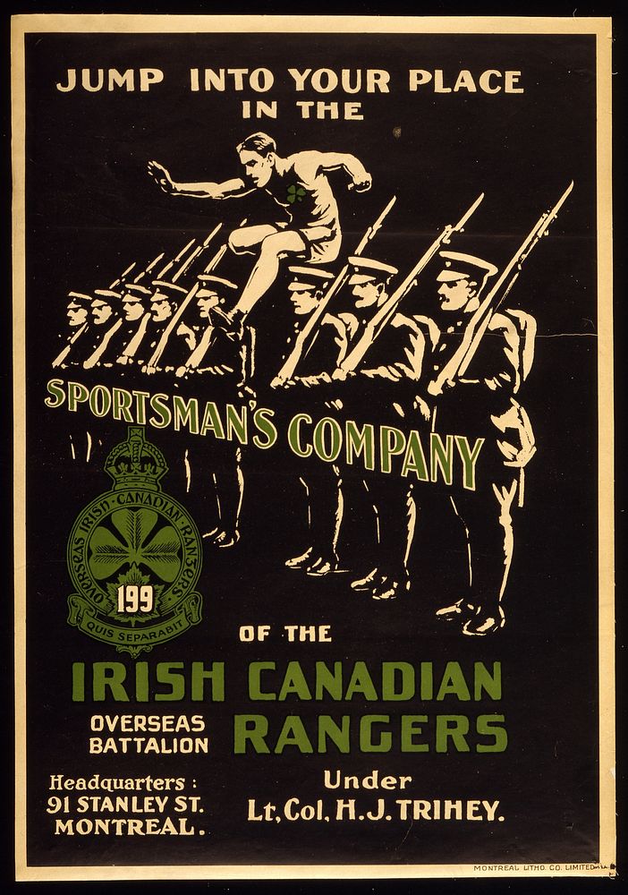 Jump into your place in the Sportsman's Company of the Irish Canadian Rangers