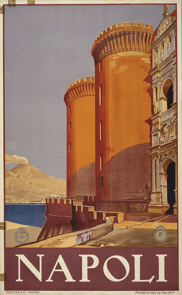 Napoli (1920) vintage poster by Richter & C., Original public domain image from the Library of Congress.