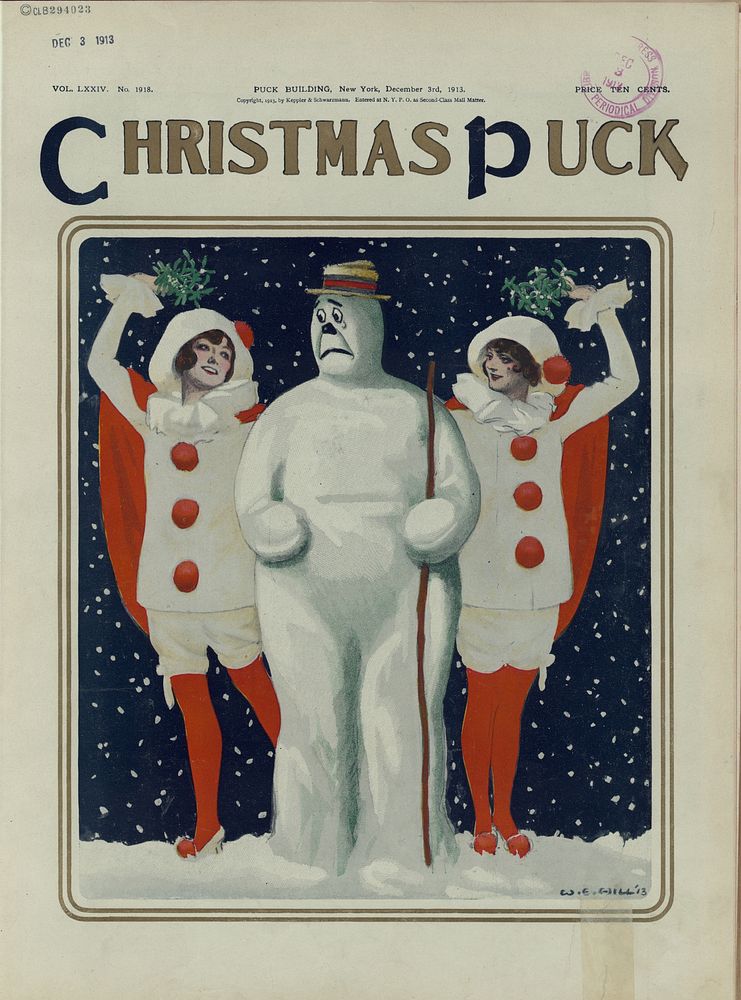 Christmas Puck  W.E. Hill '13.