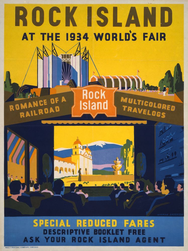 Rock Island at the 1934 World's Fair  Neely Printing Company, Chicago.
