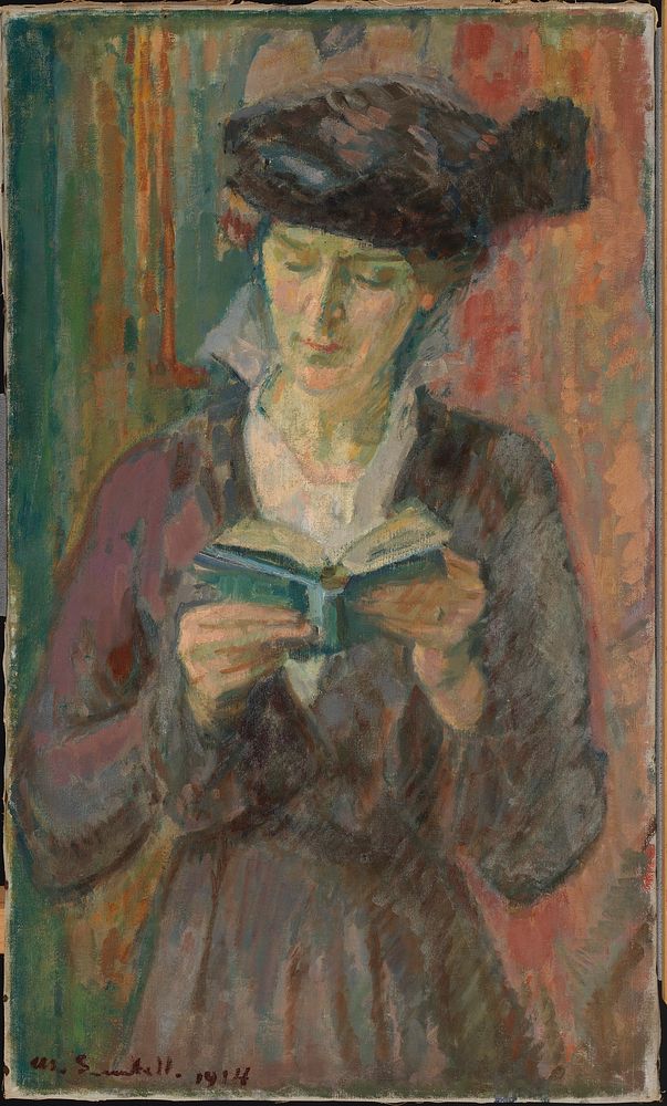Mrs. anni lagerborg, 1914, by Magnus Enckell
