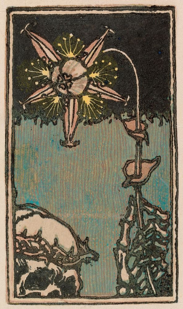 Death and the flower, 1896, by Akseli Gallen-Kallela