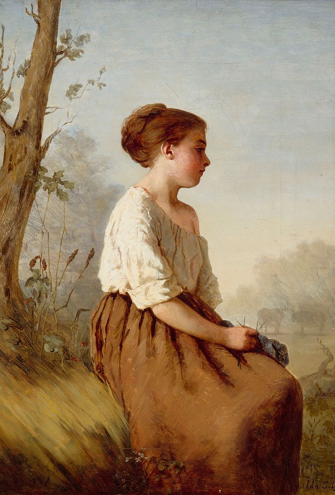 The shepherdess, 1867, Ida Silfverberg