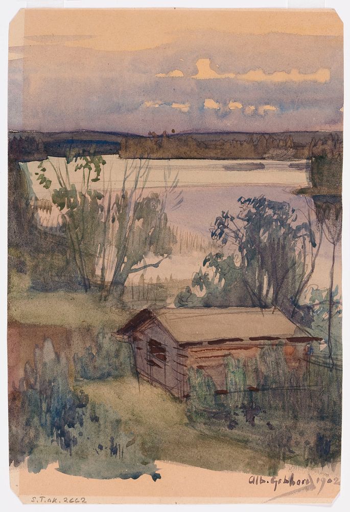 Landscape from nurmes, 1902, by Albert Gebhard