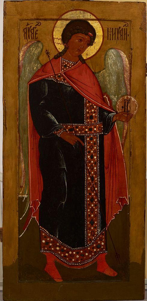 Arkkienkeli mikael deisis-ryhmästä, venäläinen ikoni, 1685 - 1715, Tekijä Ei Tiedossa