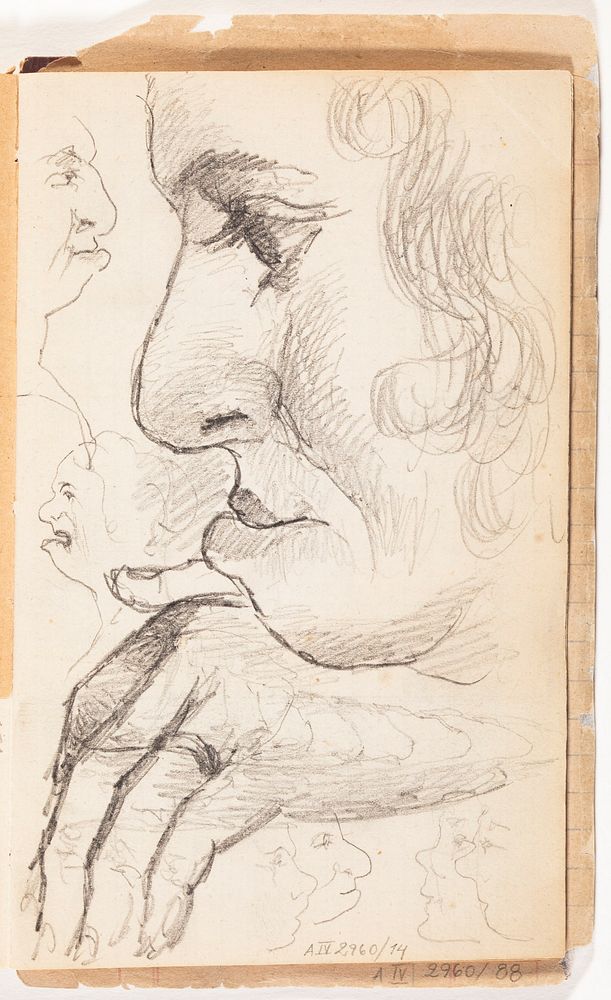 (unknown), 1885part of a sketchbook, by Ferdinand von Wright